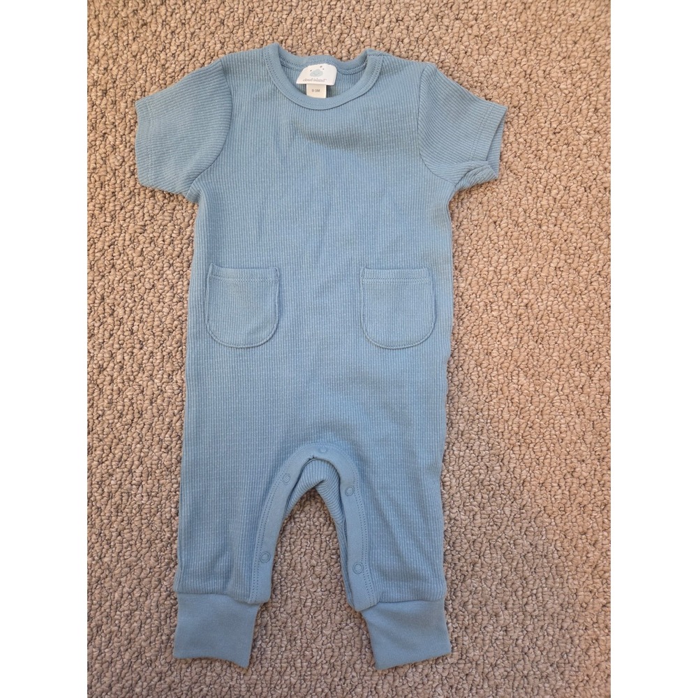 Cloud island baby boy romper 0-3 mos